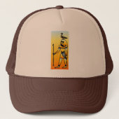 Egyptische Hieroglyphics Trucker Pet (Voorkant)