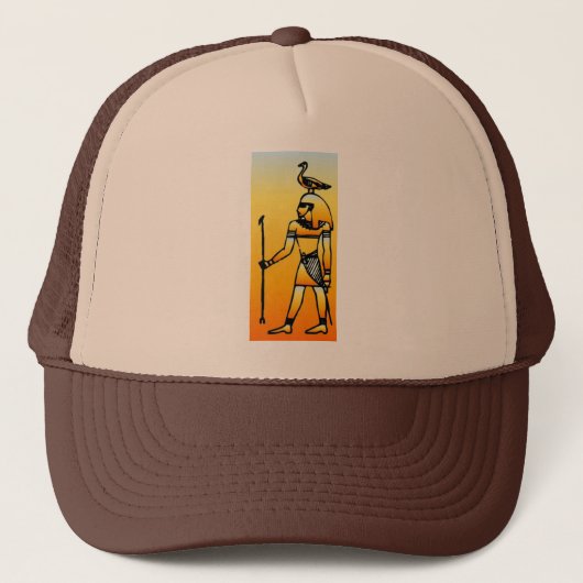 Egyptische Hieroglyphics Trucker Pet (Voorkant)
