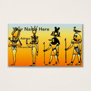 Egyptische Hieroglyphics Visitekaartje