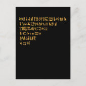 Egyptische Hieroglyphikke Egyptenaar Briefkaart (Voorkant)
