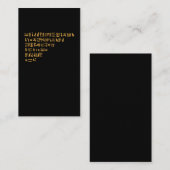 Egyptische Hieroglyphikke Egyptenaar Visitekaartje (Voorkant / Achterkant)