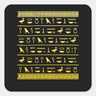 Egyptische Hieroglyphiks Historian Ancient Egypte Vierkante Sticker