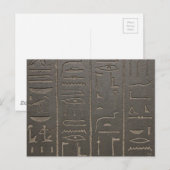 Egyptische Hieroglyphs Ancient Egypt die symbolen Briefkaart (Voorkant / Achterkant)