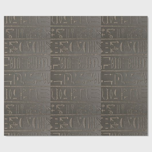 Egyptische Hieroglyphs Ancient Egypt die symbolen  Cadeaupapier (Vlak)