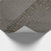 Egyptische Hieroglyphs Ancient Egypt die symbolen  Cadeaupapier (Hoek)