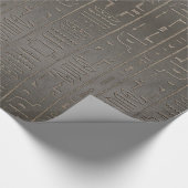 Egyptische Hieroglyphs Ancient Egypt die symbolen  Cadeaupapier (Hoek)