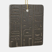 Egyptische Hieroglyphs Ancient Egypt die symbolen Keramisch Ornament (Rechts)