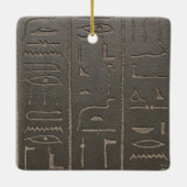 Egyptische Hieroglyphs Ancient Egypt die symbolen Keramisch Ornament (Achterkant)