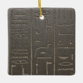 Egyptische Hieroglyphs Ancient Egypt die symbolen Keramisch Ornament (Voorkant)