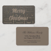 Egyptische Hieroglyphs Ancient Egypt die symbolen  Visitekaartje (Voorkant / Achterkant)