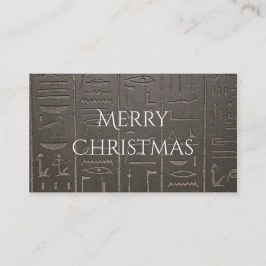 Egyptische Hieroglyphs Ancient Egypt die symbolen Visitekaartje (Voorkant)