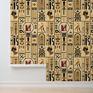 Egyptische Hieroglyphs Behang