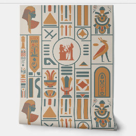 Egyptische Hieroglyphs Behang