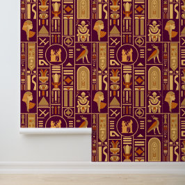 Egyptische Hieroglyphs Behang