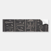 Egyptische Hieroglyphs Bumpersticker (Voorkant)