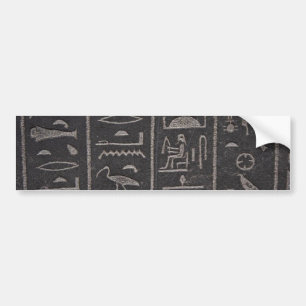 Egyptische Hieroglyphs Bumpersticker