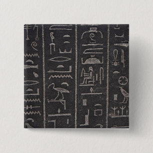 Egyptische Hieroglyphs Button