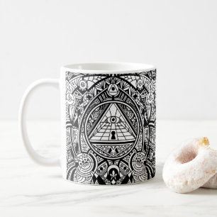 Egyptische Hieroglyphs - Cool Pattern Koffiemok