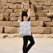 Egyptische Hieroglyphs Crossbody Tas