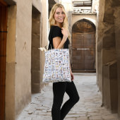 Egyptische Hieroglyphs Crossbody Tas