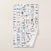 Egyptische Hieroglyphs Egyptische farao Bad Handdoek (Handdoek)