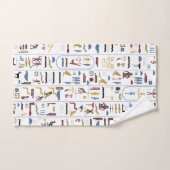 Egyptische Hieroglyphs Egyptische farao Bad Handdoek (Handdoek)