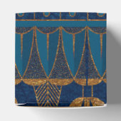 Egyptische Hieroglyphs Gold Beetles Golden Glitter Bedankdoosjes (Bovenkant)