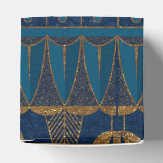 Egyptische Hieroglyphs Gold Beetles Golden Glitter Bedankdoosjes (Bovenkant)