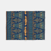 Egyptische Hieroglyphs Gold Beetles Golden Glitter Fleece Deken (Voorkant (Horizontaal))