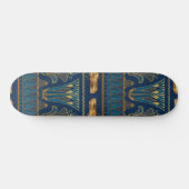 Egyptische Hieroglyphs Gold Beetles Golden Glitter Persoonlijk Skateboard (Horizontaal)