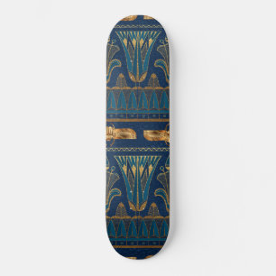 Egyptische Hieroglyphs Gold Beetles Golden Glitter Persoonlijk Skateboard