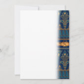 Egyptische Hieroglyphs Gold Beetles Golden Glitter Save The Date (Voorkant)