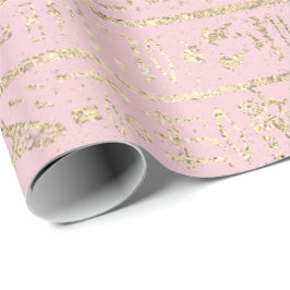 Egyptische Hieroglyphs Gold Pastel Pastel Sepia Cadeaupapier
