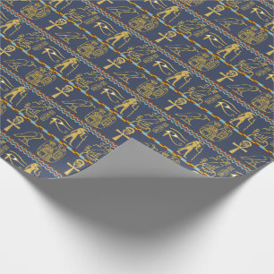 Egyptische Hieroglyphs oog van paardensymbolen Cadeaupapier