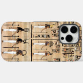 Egyptische Hieroglyphs op papyrus Case-Mate iPhone Case (Achterkant (horizontaal))