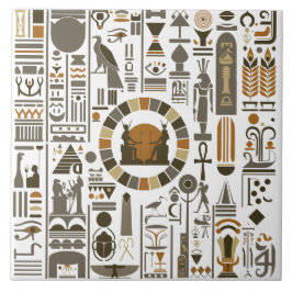 Egyptische Hieroglyphs Tegeltje