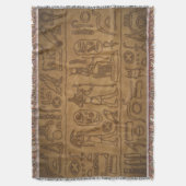 Egyptische Hieroglypische Kunst Deken (Voorkant Verticaal)