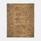 Egyptische Hieroglypische Kunst Fleece Deken (Voorkant)