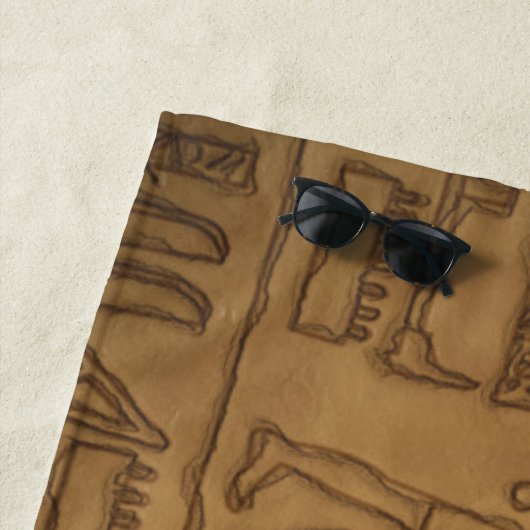 Egyptische Hieroglypische Kunst Strandlaken (In situ)