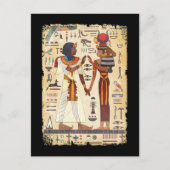Egyptische Hieroglypische Muurcultuur in Egypte Briefkaart (Voorkant)