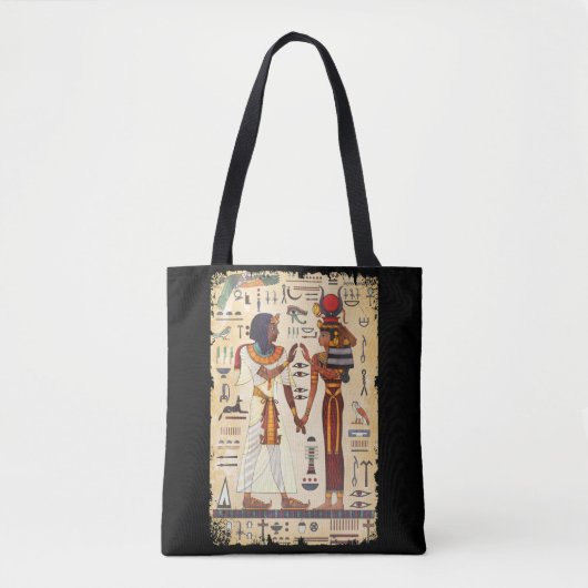 Egyptische Hieroglypische Muurcultuur in Egypte Tote Bag (Voorkant)