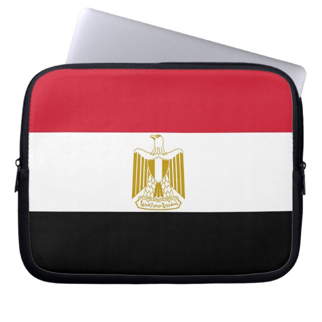 Egyptische hoes voor laptop met vlag (Voorkant)