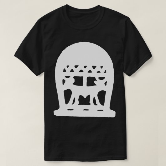 Egyptische hoofdkoe met dubbele kop t-shirt (Design voorkant)