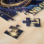 Egyptische Horus Oog Kosmische Piramide Kunst Legpuzzel (Zijkant)