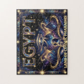 Egyptische Horus Oog Kosmische Piramide Kunst Legpuzzel (Verticaal)