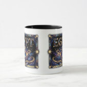 Egyptische Horus Oog Kosmische Piramide Kunst Mok (Midden)