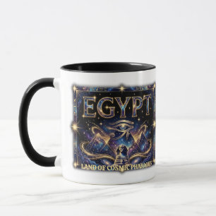 Egyptische Horus Oog Kosmische Piramide Kunst Mok