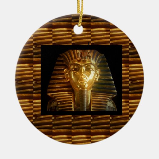 Egyptische ijskunst : PYRAMIDS VAN HET ANCIËNT Keramisch Ornament (Voorkant)