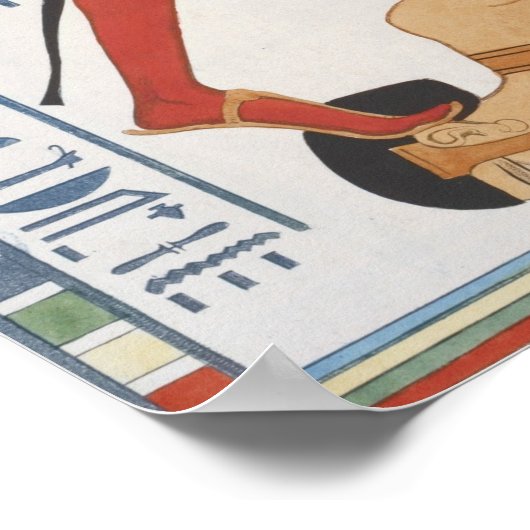  Egyptische illustratie Poster (Hoek)