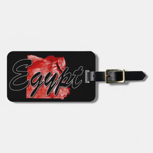 Egyptische kaart bagagelabel (Voorkant horizontaal)